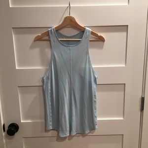 Lululemon mesh back muscle tank baby blue sz 8
